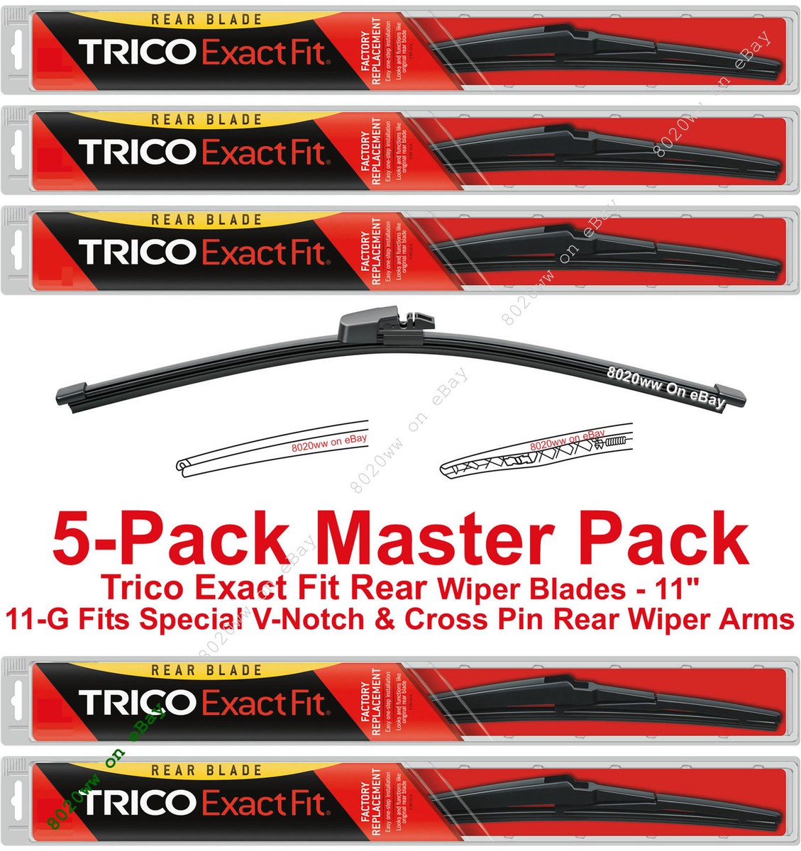 5-Pack Trico 11-G (x5) 11