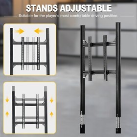 Marada Monitor Stand For Racing Simulator Cockpit Display Bracket Fit Logitech