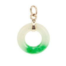 GIA Certified Jadiete Jade Rose Gold Hololith Carving