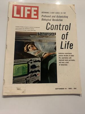 1965 September 10 Life Magazine Control Of Life   (BM10)
