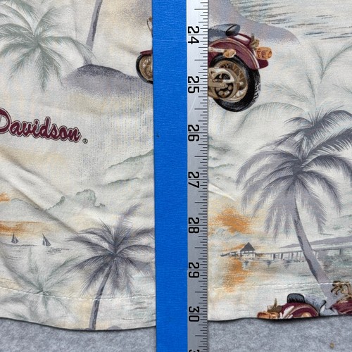 VTG Harley Davidson Shirt Mens XL Softail Motorcycle Tori Richard Hawaiian USA - Picture 10 of 10