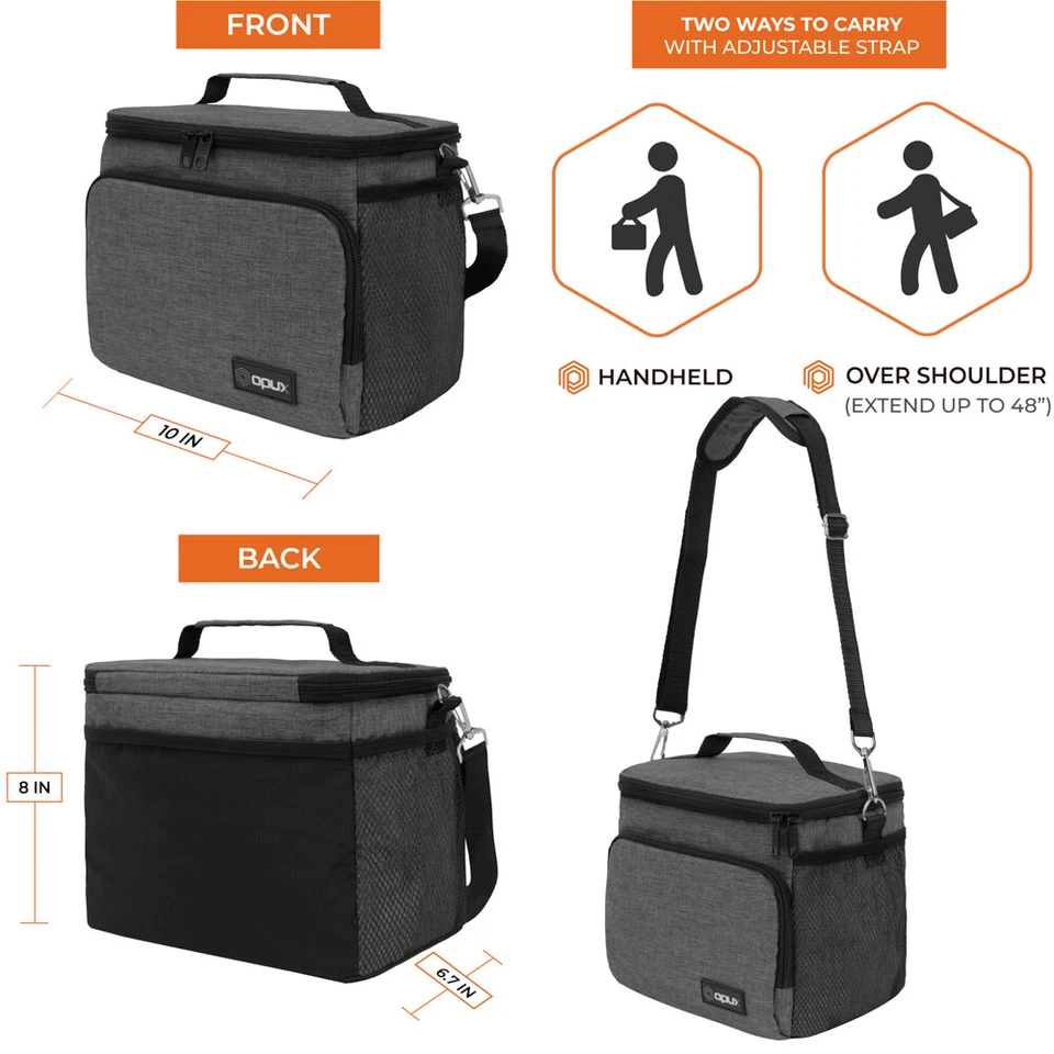 Изолированный ланч-бокс для взрослых для работы школы мужчин женщин детей герметичный - Изображение 4 из 4