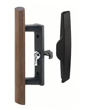 Patio Door Handles Slider PRIME-LINE C 1095 Matte Black Oak 3.5” Holes 54FX45