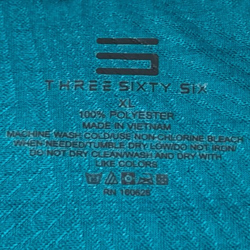 Three Sixty Six, Teal Notched V-Neckline Activewear Sleeveless Top, size XL - Picture 3 of 3