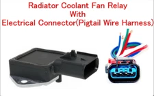 Engine Cooling Fan Motor Relay W/ Connector Fits: Chrysler Dodge Jeep Plymouth