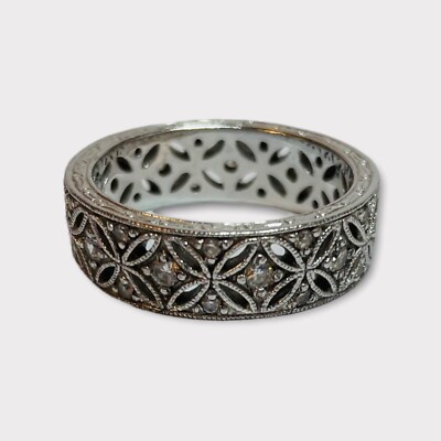 Tacori Sterling 925 Silver Epiphany Harlequin Eternity Band Sz 11