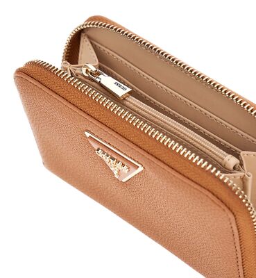 GUESS Laurel Große Geldbörse Mit Reißverschluss – Aus Saffiano-PU, Mit Abnehmbarer Handschlaufe & Vielen Fächern