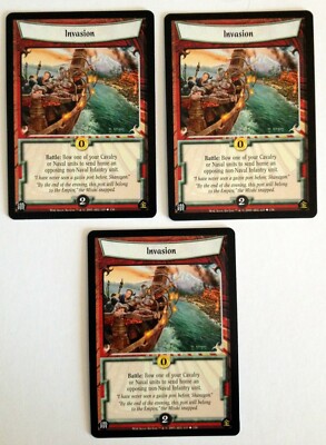 Invasion (3) L5R Legend of the Five Rings CCG Winds of Change WoC