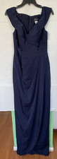 LA FEMME BALL GOWN WOMENS SIZE 4 NAVY BLUE NWOT