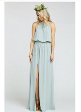 Show Me Your Mumu Heather Halter Maxi Dress MEDIUM