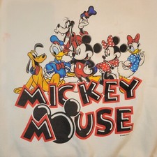 Vintage Disney Mickey Mouse Sweatshirt 90s Jerry Leigh Unlimited Rare Spell Out