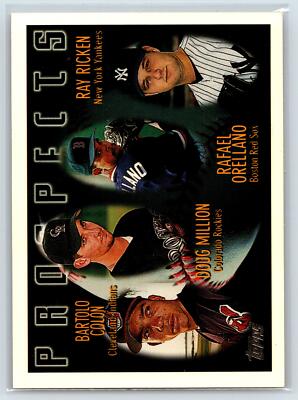 Bartolo Colon / Doug Million / Rafael Orellano / Ray Ricken 1996 Topps RC #428
