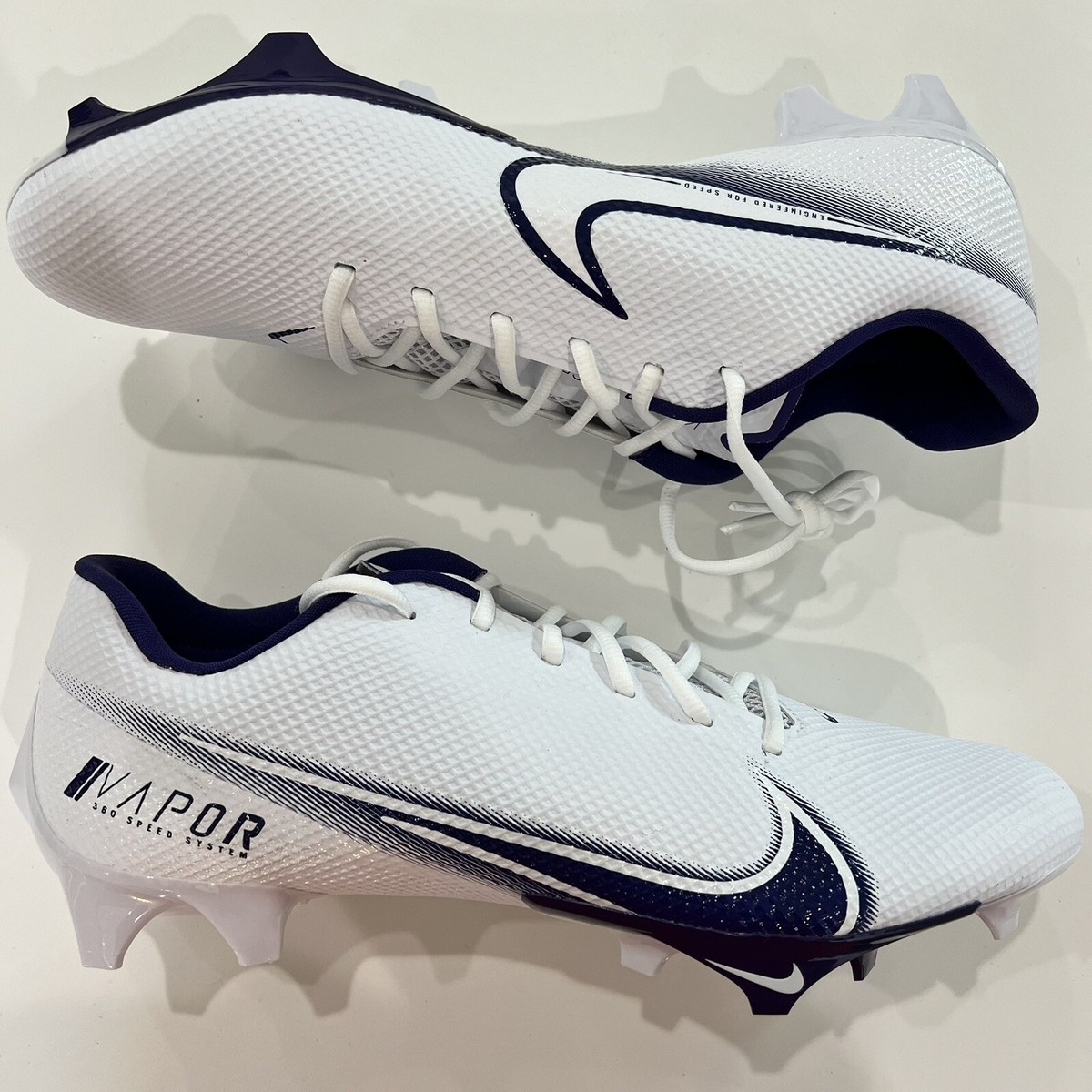 Size 12.5 Nike Vapor Edge Speed 360 Football Cleats White/Purple CV6349-104 NEW Nike Vapor Edge Speed 360 Football Cleats Mens Size 12.5  main image 4