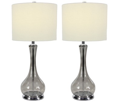 cracked glass table lamp