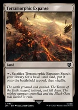 (x4) Terramorphic Expanse 0337 Play Set Common LOTR Commander MTG Near Mint