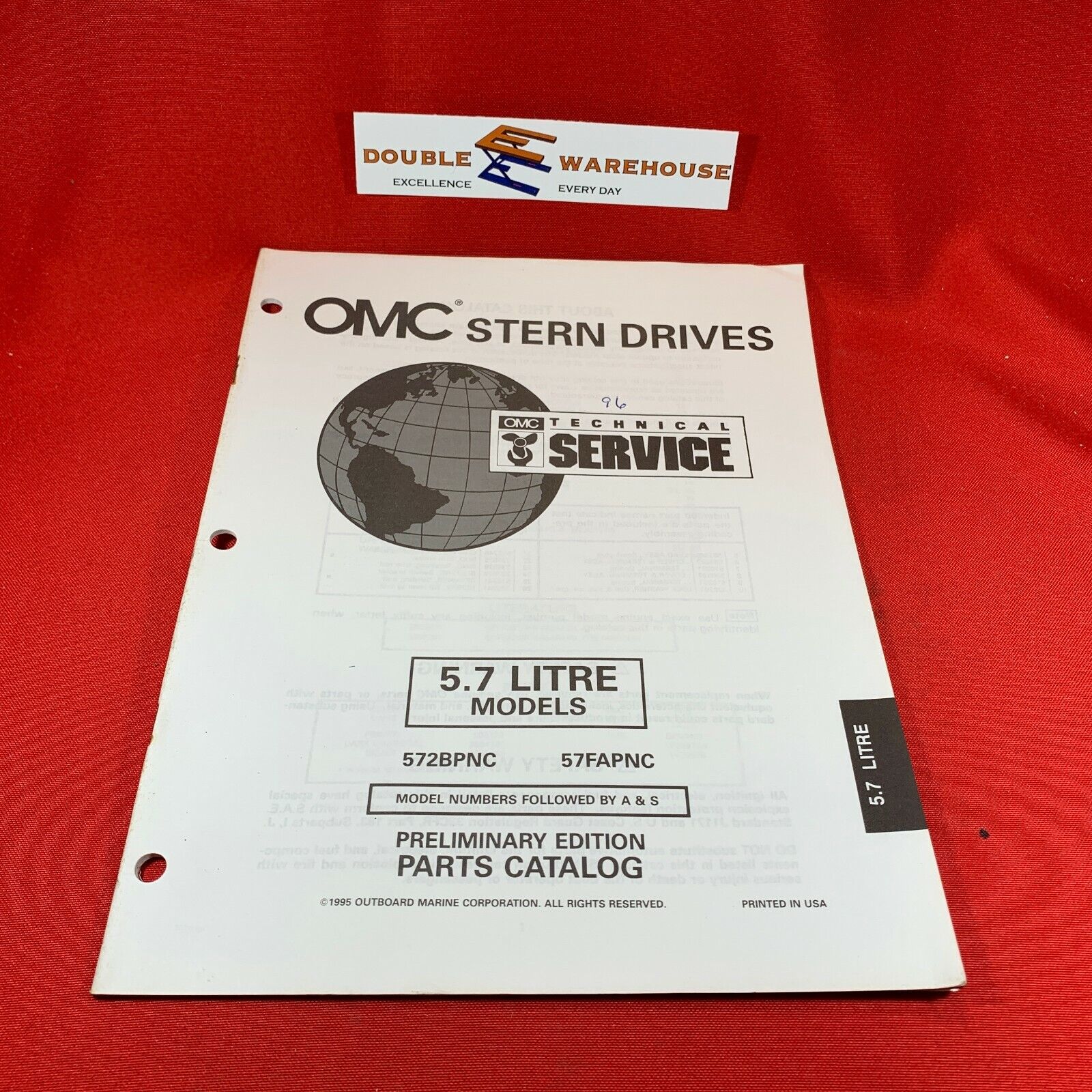1995 OMC Stern Drives 5.7 Litre Models Parts Catalog