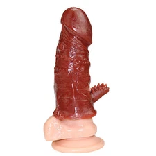 Stretchy Male Penis Condom Girth Enhancer Enlarger Sheath Tickler-Extension-Ring