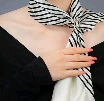 Scarf Buckle Ring Wrap Holder Clip in Rose Gold Beautiful