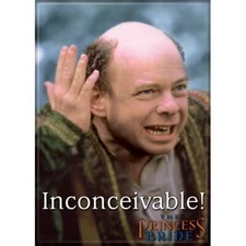 PRINCESS BRIDE INCONCEIVABLE ATA-BOY MAGNET NEW