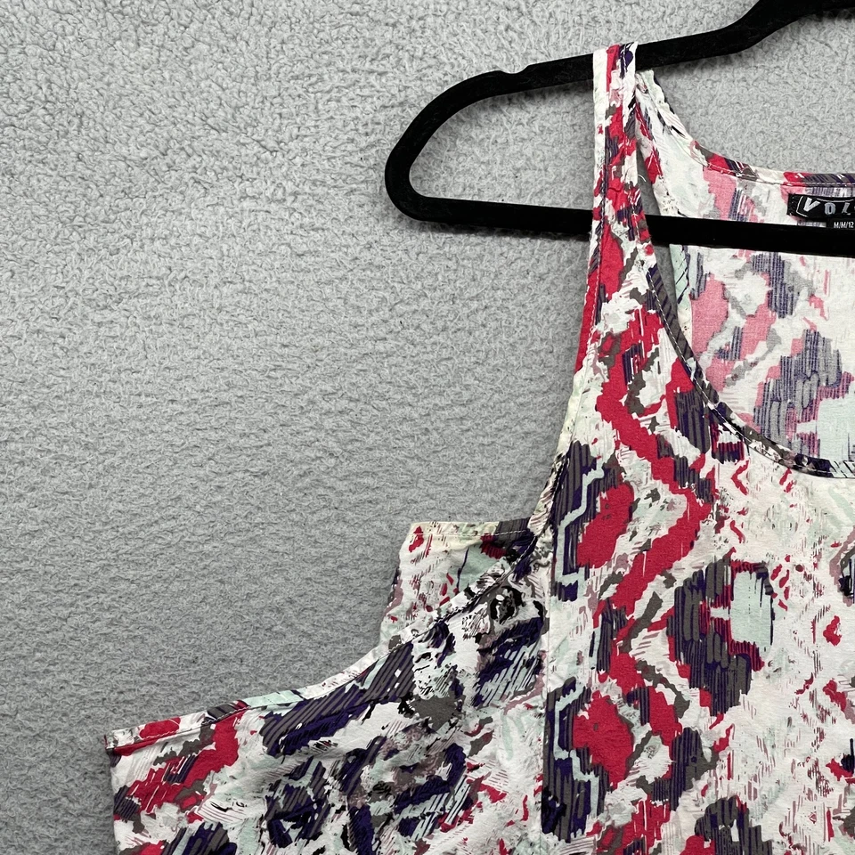 Volcom Womens Tank Top Multicolor Geometric Sleeveless Scoop Neck Layered Size M - Image 3 of 4