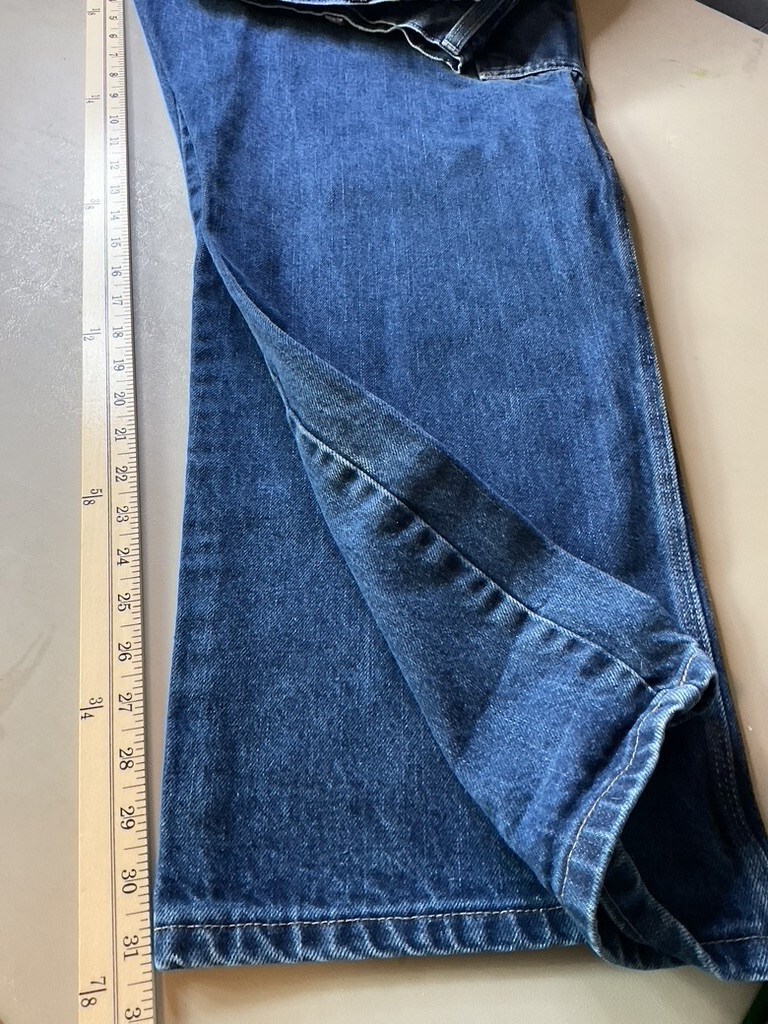Dickies FR Jeans Mens 42x31 Blue Denim Carpenter Flame Resistant Work Grunge image 8
