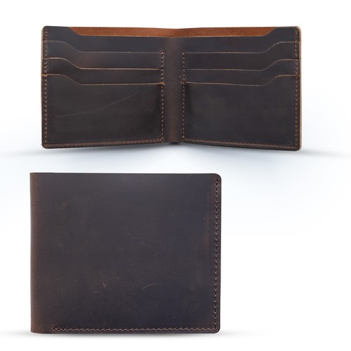 Genuine Leather Wallets for Men Handmade Bifold Men's Wallet Extra Capacity - Picture 30 of 43