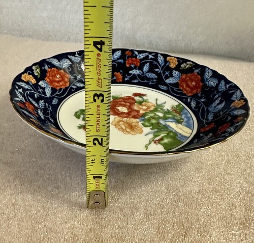 Gumps San Francisco Coupe Soup Bowls Set of 4 Flowers Scalloped rim. - Picture 11 of 12