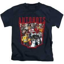 TRANSFORMERS AUTOBOT COLLAGE Toddler Kids Graphic Tee Shirt 2T 3T 4T 4 5-6 7