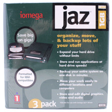 3 Pack of Iomega Jaz 1GB Disks IBM Formatted Item 10387