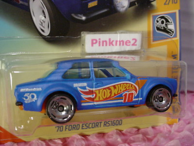 2018 Hot Wheels '70 FORD ESCORT RS1600 #335 US✰blue;orange✰50TH