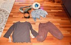 Barbarian Viking Boy Sz 10YR Costume Halloween Complete Outfit Hat — photo 7