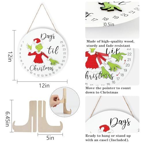 Christmas Decorations Welcome Sign | 2024 Christmas Countdown Advent Calendar - Picture 4 of 6
