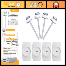 4 Pack Baby Pet Gate Extender, M8 Replacement Bolts for Pressure Mounted Safety