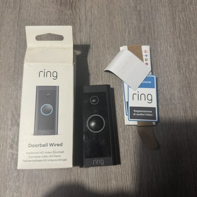 Ring Video Doorbell 1. Gen 5AT3T5 Smart WLAN Video Türklingel Kamera - Schwarz