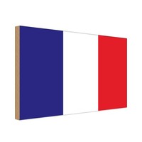 Holzschild 12X18 Cm Frankreichs France Flagge Fahne Wappen Deko Geschenk Holz Sc