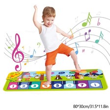 Piano Mat for Kids Kids Toddlers Floor Keyboard Dance Mat Baby Fitness Play Anim
