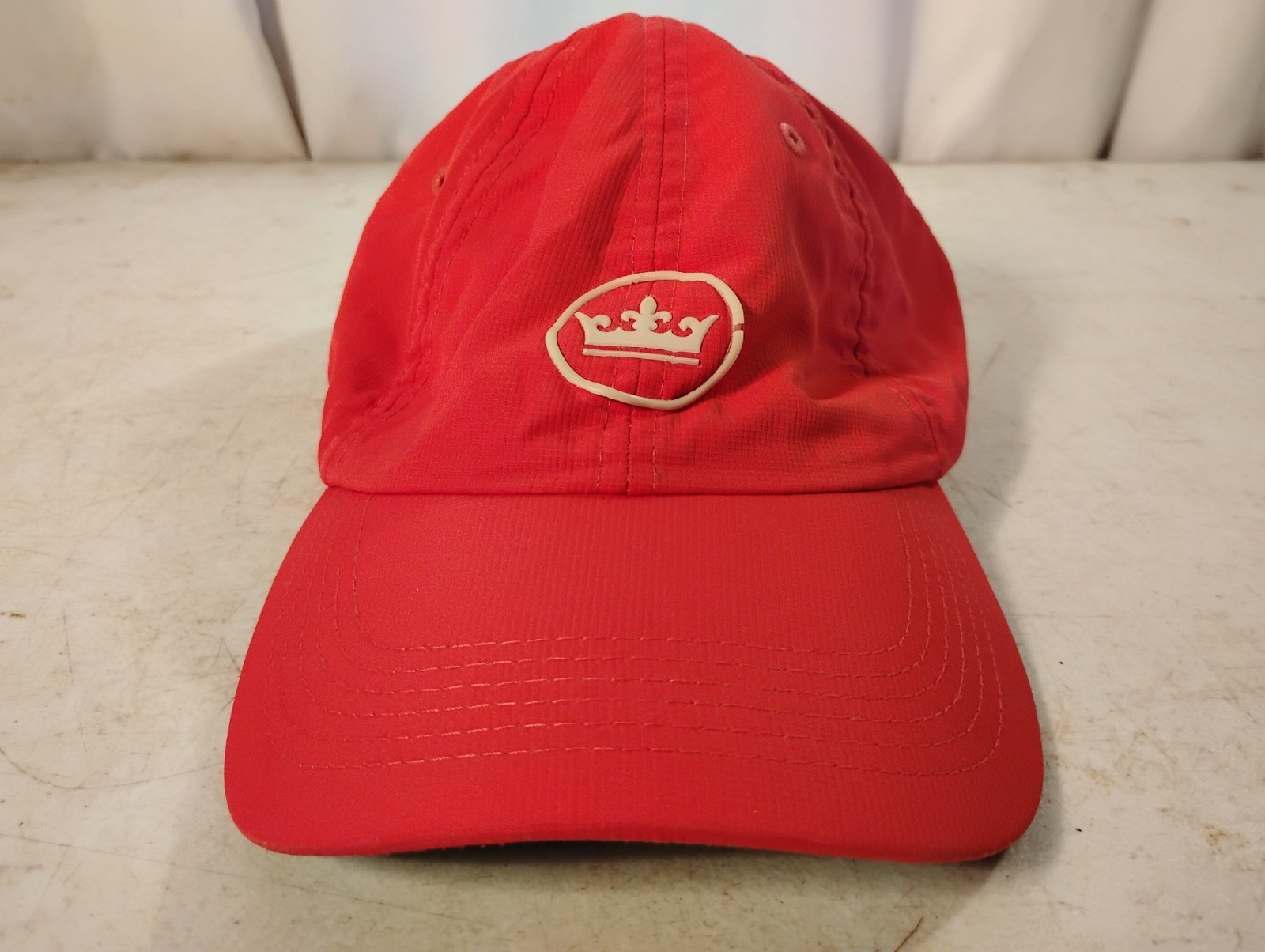 Peter Millar Red Performance Hat Adjustable Strap… - image 1