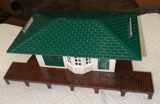 Vintage 1950s O Scale Plasticville Passenger Train Station Kit Missing Part Roof