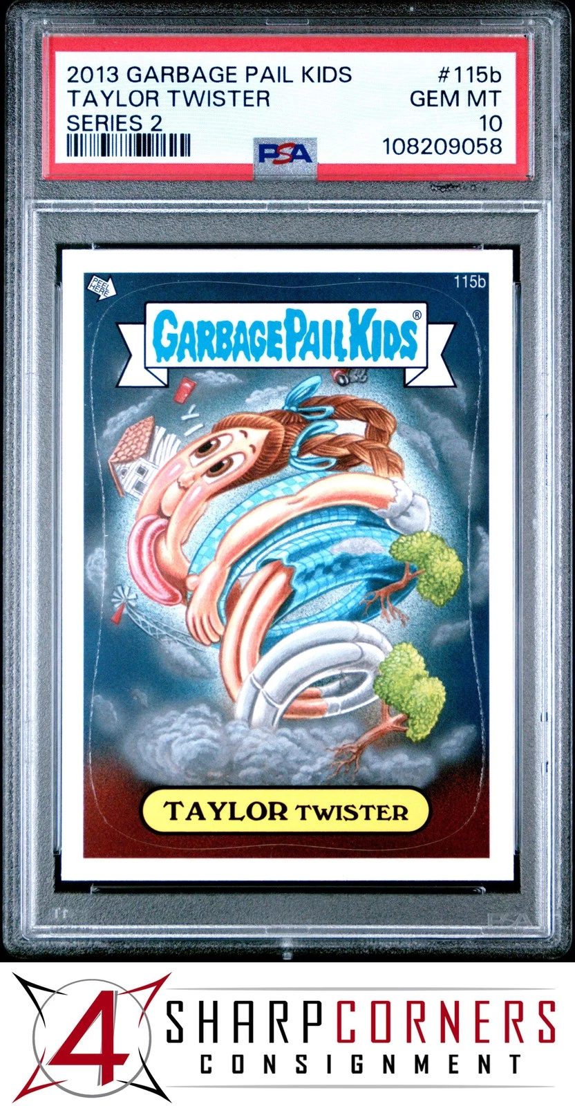 2013 Topps Garbage Pail Kids Mini Cards #115b Taylor Twister front