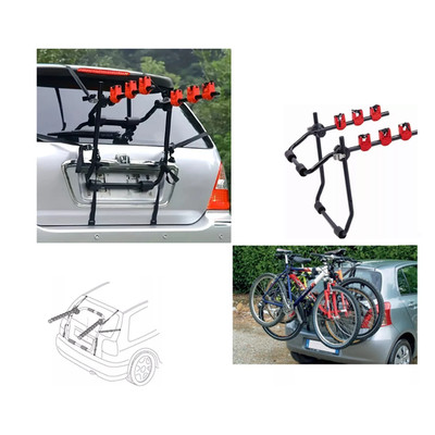 Heckfahrradträger Motorhaube Kofferraum Fahrradträger 3-Sitzer Schnell und Sicher