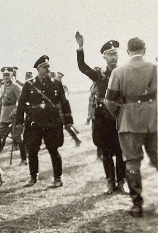 RARE! WW2 GERMAN LEADER AT 1935 REICHSPARTEITAG NÜRMBERG RALLY (OOAK) PHOTO