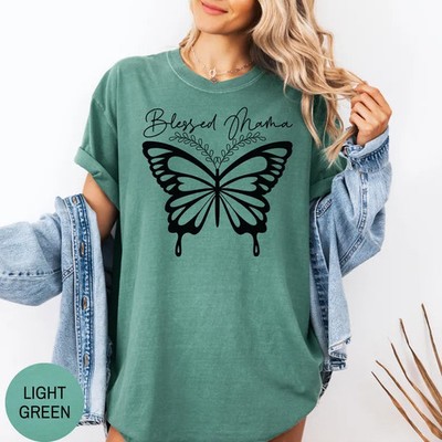 Blessed Mama Butterfly Comfort T-Shirt
