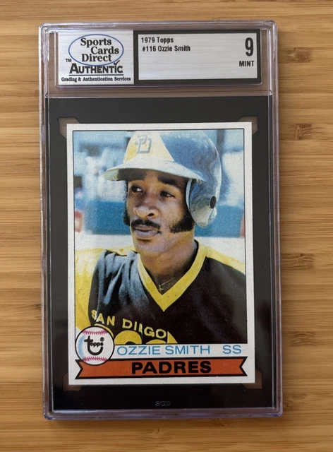 1979 Topps #116 Ozzie Smith Rookie RC Grade 9