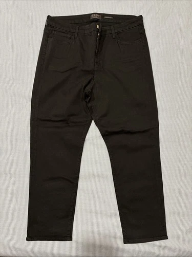 Jen7 by 7 For All Mankind Ankle Straight Jeans Pants Black Size 16