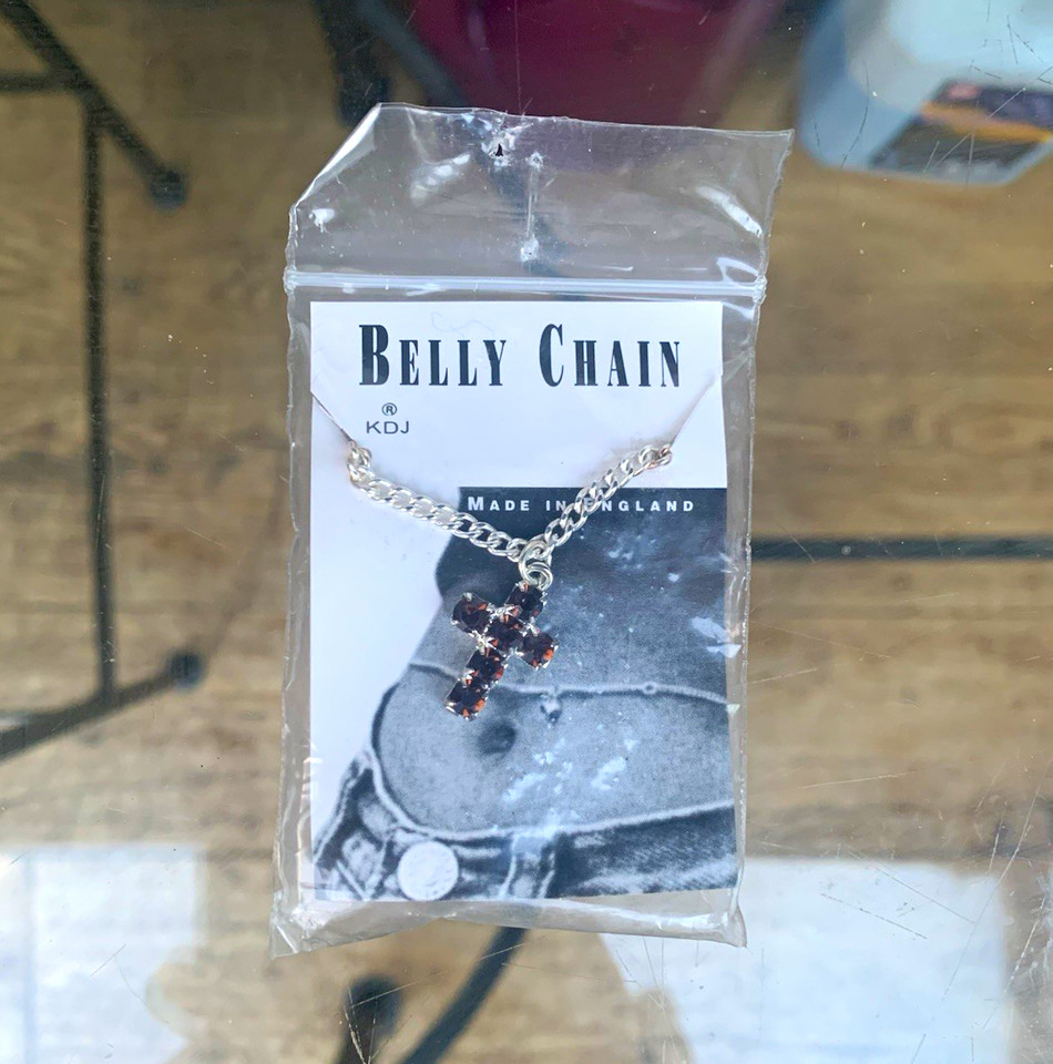 Silver Tone Cable Chain Necklace Black Glass Round Cross Pendant Gothic ...