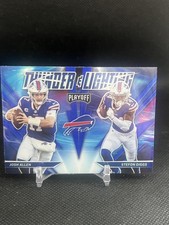 2021 Panini Playoff #TL-8 Josh Allen / Stefon Diggs Thunder & Lightning