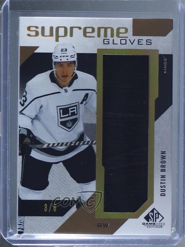 Gants Supreme 2021 22 Upper Deck SP Game Occasion /8 Dustin Brown #SP DB