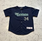 Seattle Mariners Felix Hernandez #34 Youth Jersey Navy Small 6/7 MLB