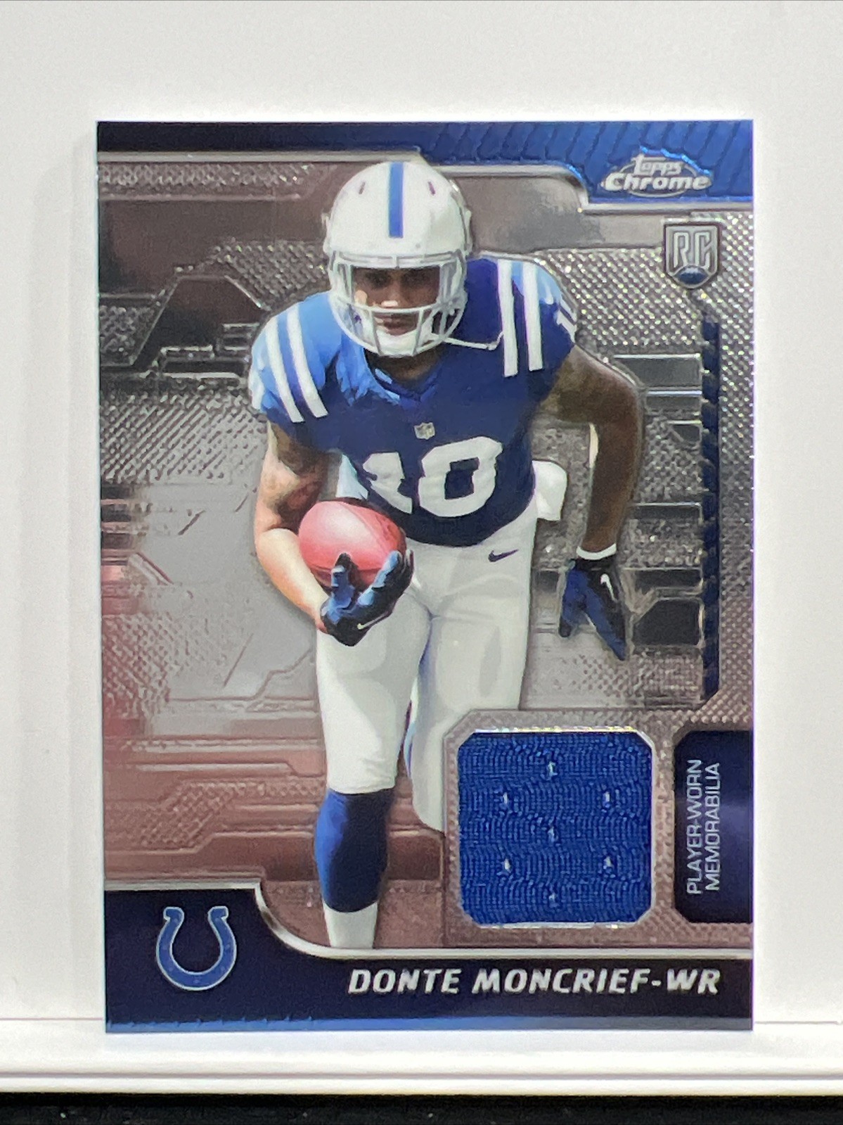 Donte Moncrief Topps Chrome Rookie Relics #RRDM Base