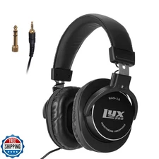 LyxPro HAS-10 Closed Back Over Ear Professional Studio Monitor and Mixing Hea